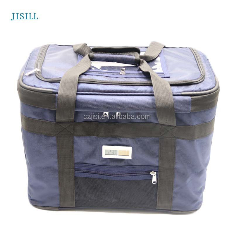 Fashionable Medicine PU+VIP Cold Chain Transport Cooler Bag Oxford Fabric Tote Cartoon Pattern for Vaccine/Blood Blank Plastic
