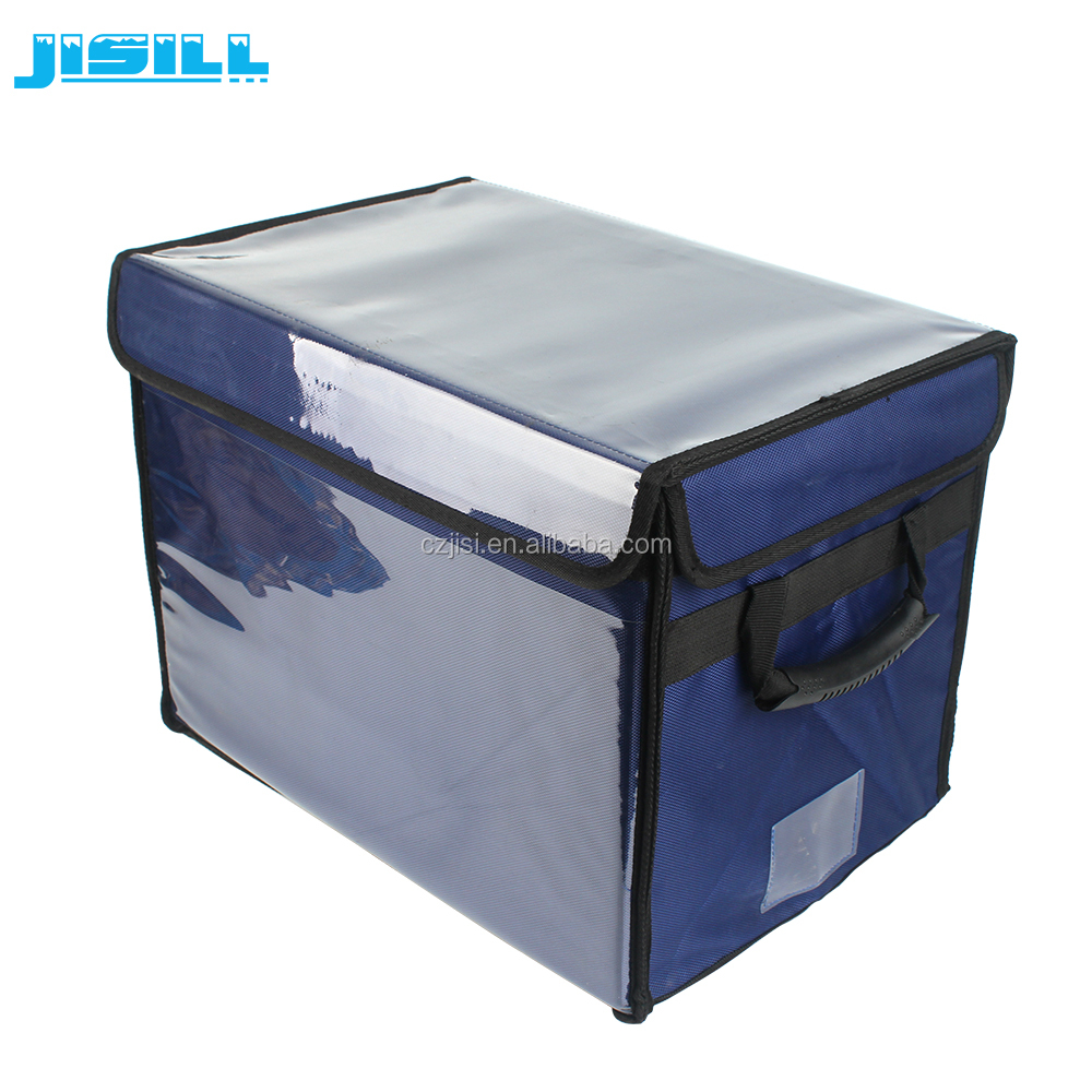 Fashionable Medicine PU+VIP Cold Chain Transport Cooler Bag Oxford Fabric Tote Cartoon Pattern for Vaccine/Blood Blank Plastic